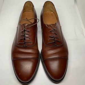 Vtg Salvatore Ferragamo Leather Oxfords Made Italy